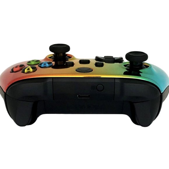 Custom Xbox Series X / S Wireless Controller - Glossy Chrome Green Gold Red - Picture 3 of 8